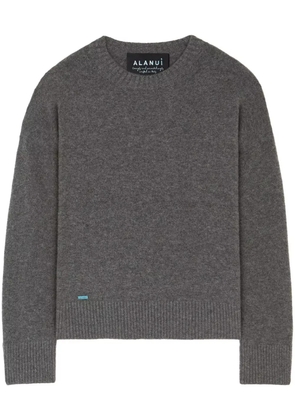 Alanui crew-neck cashmere-silk blend jumper - Grey