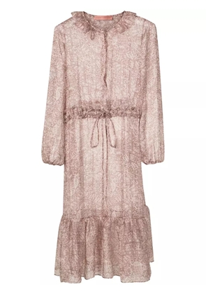 Clube Bossa Bryere graphic-print midi dress - Neutrals