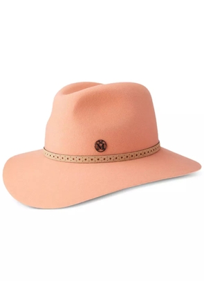 Maison Michel Henrietta wool-felt fedora - Orange