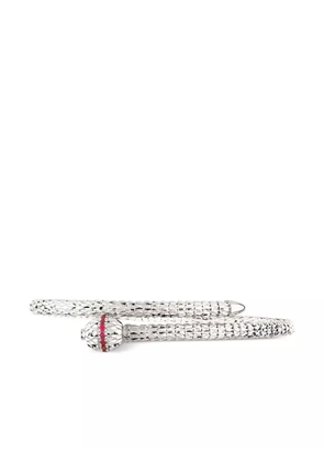 Officina Bernardi 18kt white gold Ophidia ruby bangle - Silver
