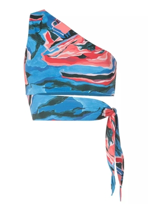 Clube Bossa Carnavon graphic-print bikini top - Blue