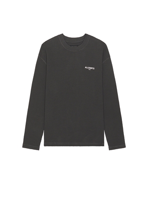 ALLSAINTS Crypt Long Sleeve Tee in Grey. Size L. Also in M, S, XL/1X.