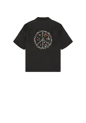 ALLSAINTS Fungi Shirt in Black. Size L. Also in M, S, XL/1X.