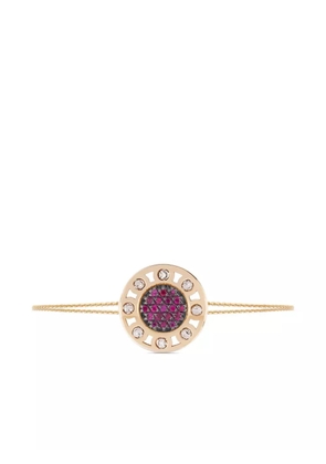 Officina Bernardi 18kt yellow gold small SenzaTempo ruby and diamond bracelet