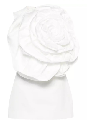 Huishan Zhang Ditte floral-appliqué blouse - White