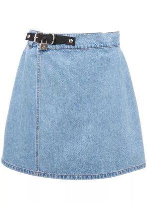 JW Anderson padlock mini denim skirt - Blue