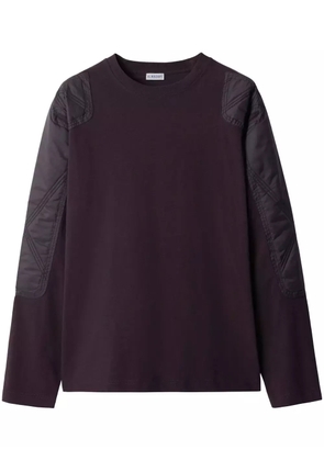 Burberry panelled cotton sweatshirt - Purple