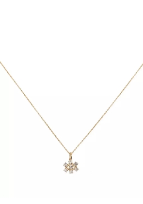 Sydney Evan 14kt yellow gold diamond eye necklace