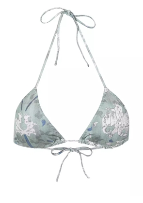 Clube Bossa Chapin graphic-print bikini top - Blue