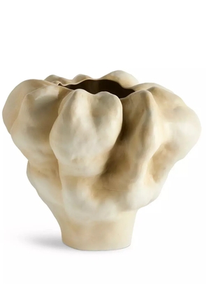 L'Objet short Timna porcelain vase (38.5cn x 42cm) - Neutrals