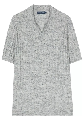 Frescobol Carioca Rino space-dye knitted polo short - Blue