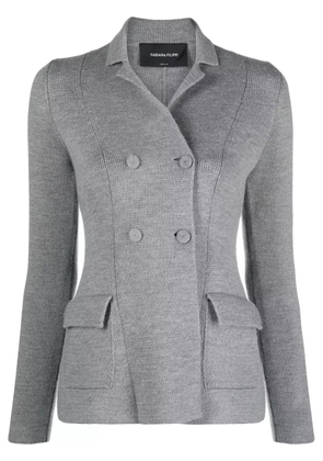 Fabiana Filippi knitted wool blazer - Grey