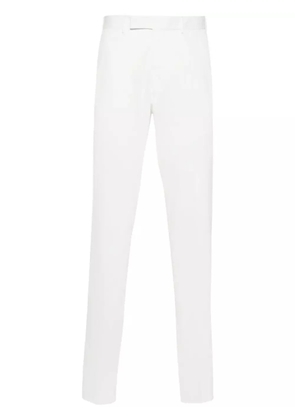 Zegna twill stretch-cotton trousers - White