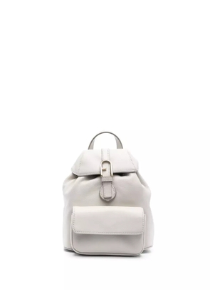 Furla Flow leather backpack - Grey