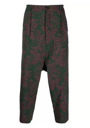Pierre-Louis Mascia floral-print trousers - Green