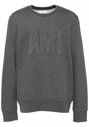 AMI Paris logo patch sweatshirt - Grey