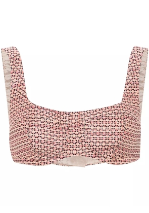 AMIRI tweed bralette - Pink