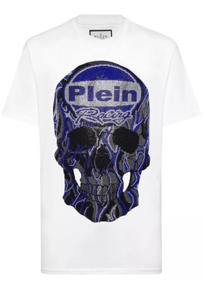 Philipp Plein Strass Skull T-shirt - White