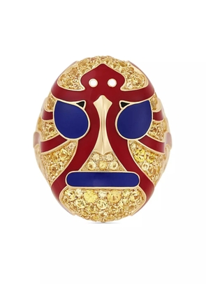 Francesca Villa 18kt rose gold The Octopus Man sapphire ring - Pink