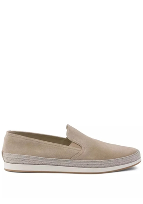Prada suede slip-on espadrilles - Neutrals