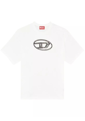 Diesel logo-print cotton T-shirt - White