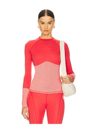 Free People x FP Movement Moonlight Base Layer Long Sleeve Top in Coral. Size S. Also in XS.