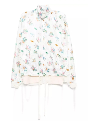 midorikawa UFO print jacket - White