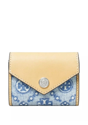Tory Burch monogram-pattern wallet - Blue