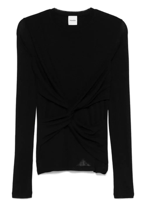 Nanushka twisted top - Black