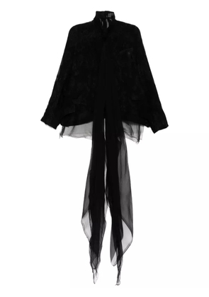 Marc Le Bihan embroidered blazer - Black