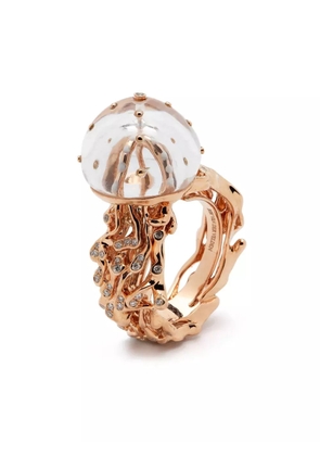 Bibi van der Velden 18kt rose gold Jellyfish diamond ring - Pink