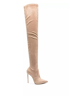 Le Silla Eva 115mm thigh-high boots - Neutrals