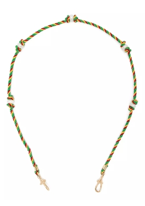 Marie Lichtenberg 14kt yellow gold Mauli Silky Rasta braided necklace