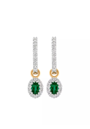 House of Meraki 18kt yellow gold Kahina emerald and diamond earrings