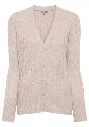 N.Peal Clara organic-cashmere cardigan - Brown