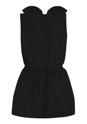 Patou open-back playsuit - Black