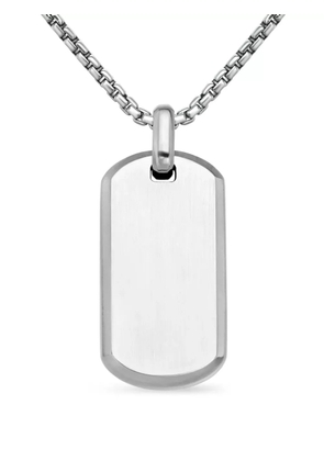 David Yurman sterling silver Chevron tag (35mm)