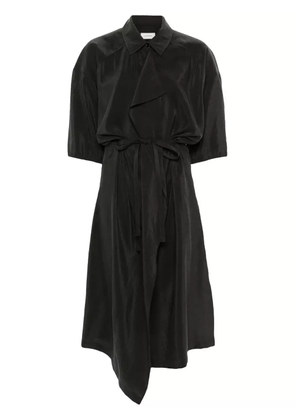 LEMAIRE short-sleeve midi shirtdress - Brown