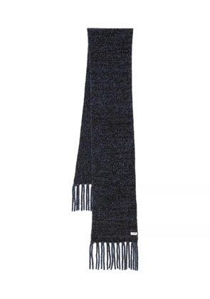 Nanushka ribbed-knit scarf - Blue