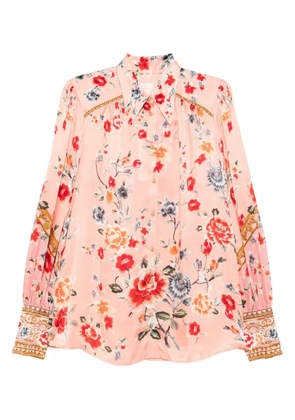 Camilla floral-print shirt - Pink