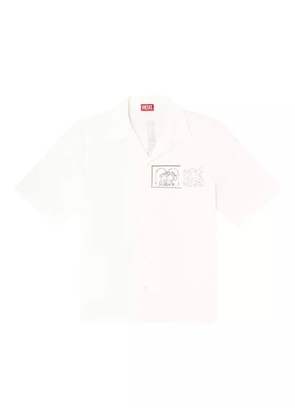 Diesel illustrated short-sleeve shirt - White