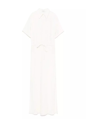 Brunello Cucinelli short-sleeves maxi dress - Neutrals