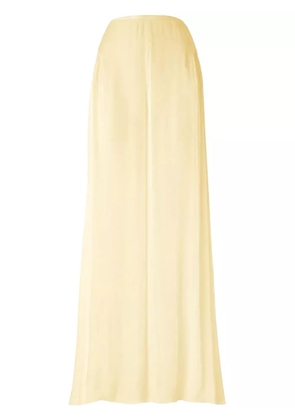 Genny semi-sheer palazzo pants - Yellow