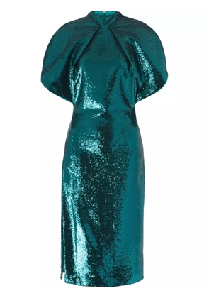 Genny sequin-embellished midi dress - Green