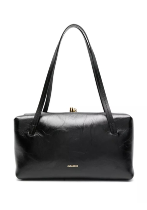 Jil Sander small Goji leather shoulder bag - Black