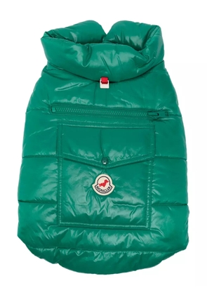 Moncler x Poldo logo-patch gilet - Green