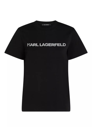 Karl Lagerfeld logo-print T-shirt - Black