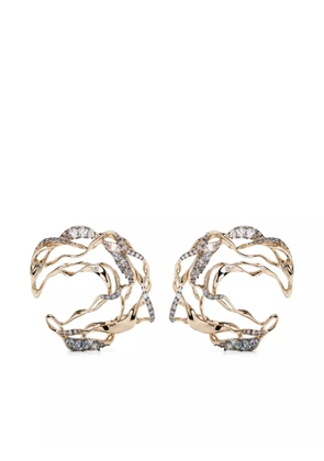 Bibi van der Velden 18kt yellow gold Smoulder diamonds earrings