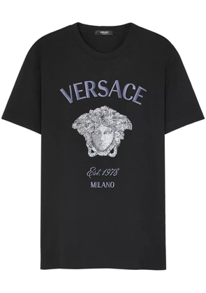 Versace Medusa Milano crystal-embellished T-shirt - Black