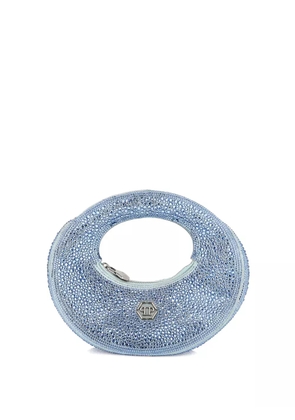 Philipp Plein crystal-embellished mini bag - Blue